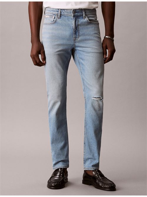 slim taper marbled beacon jean CALVIN KLEIN JEANS | LV04RF741GEF8